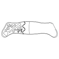 sticking baseball blank cuff 001